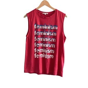Rebecca Minkoff Red Graphic Muscle Tee